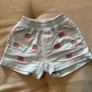 TBBC Sheffield Shorts in buckhead blue with american flags